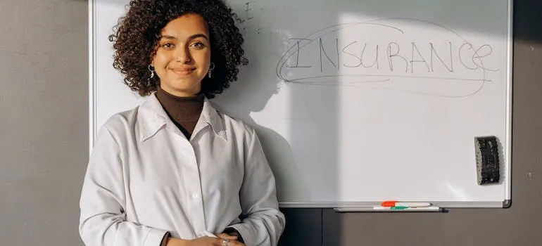 Insurance written on the board