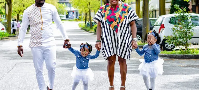 A family in one of the best neighborhoods for young families in Bethesda