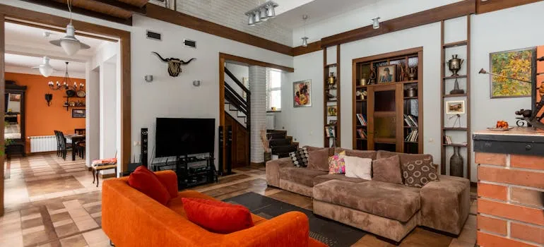 A modern living room 