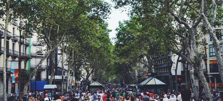 People on the street 