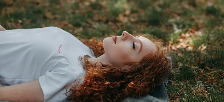 Relaxed woman