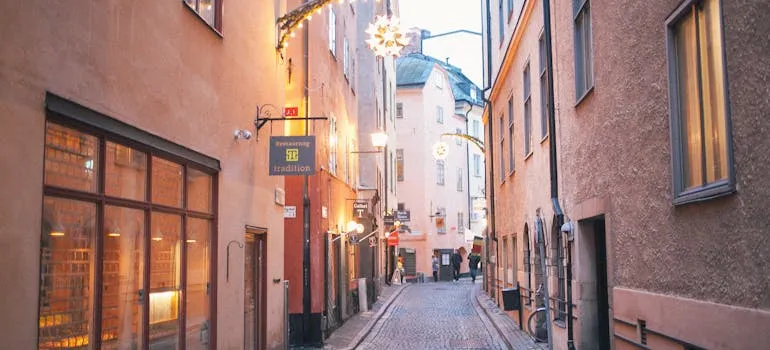 Narrow pedestrian street