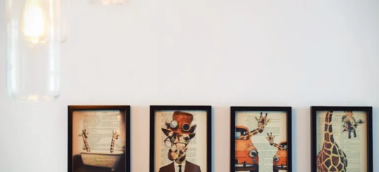 Paintings in the gallery