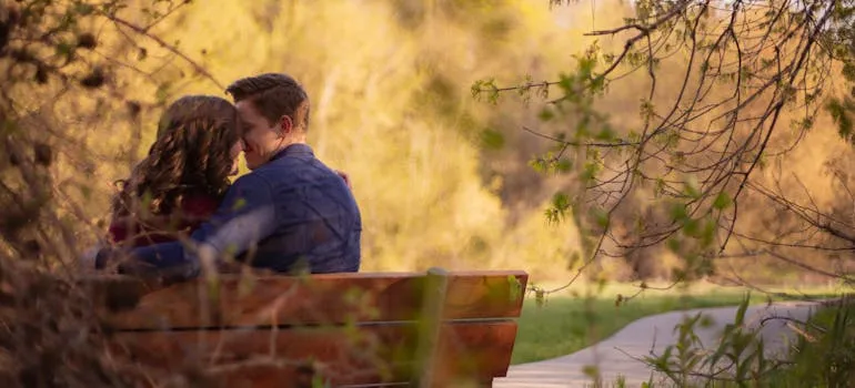 A couple in one of the places in Maryland for couples