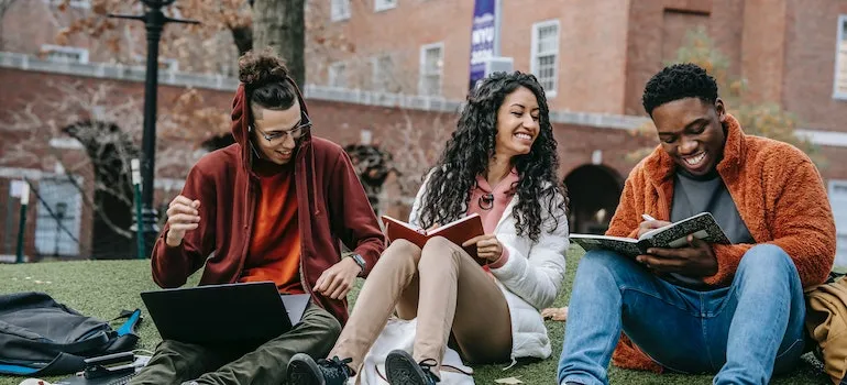 a group of students enjoying outdoor activities