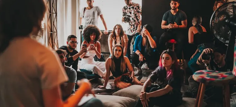 A group of people