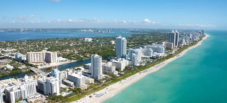 Aerial view of Miami