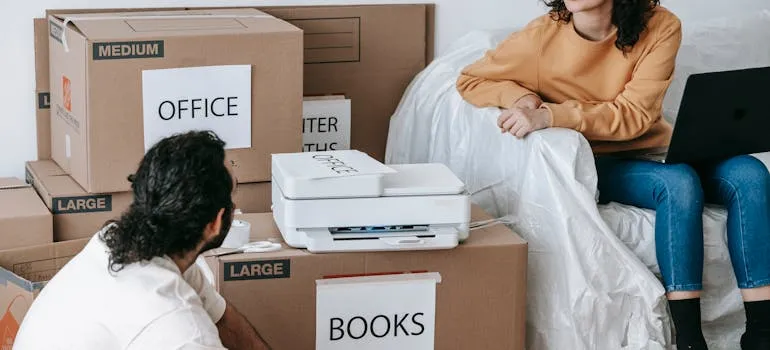 A couple moving from Maryland to Texas