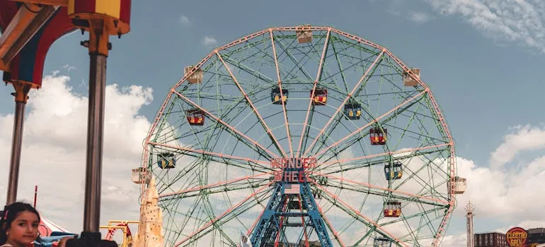 A ferris wheel