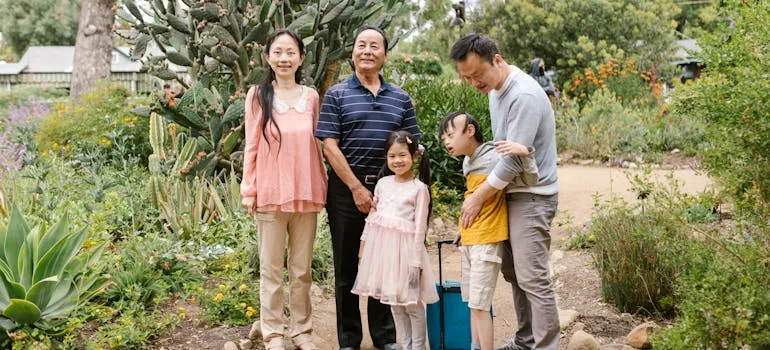 A family in the park 