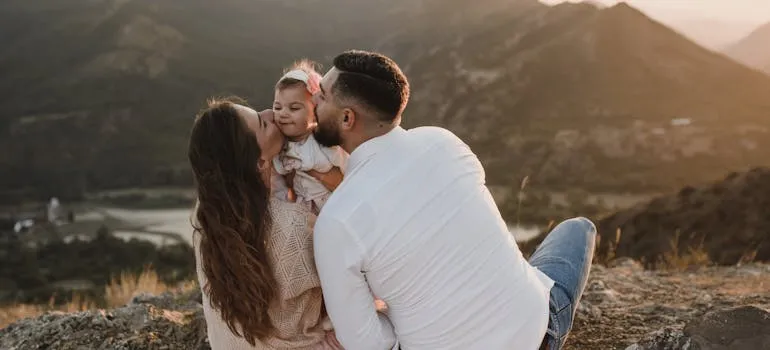 A family in the park