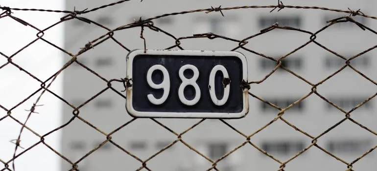 A house number 