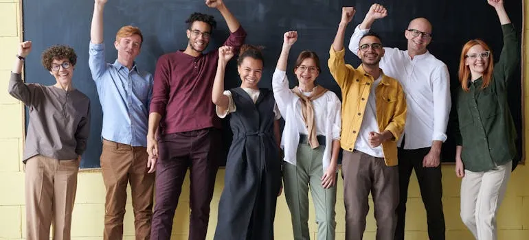 Students in the classroom