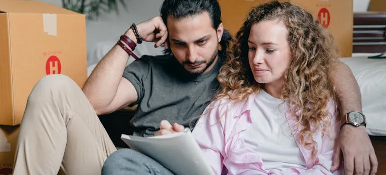 A couple making checklist moving from Laurel to Bethesda