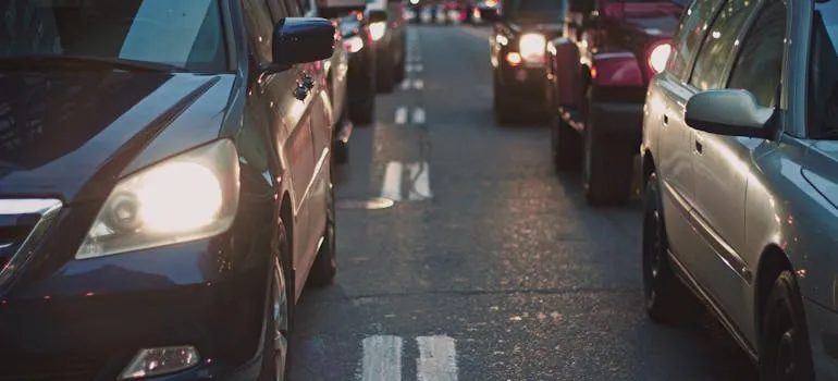 Traffic on the road