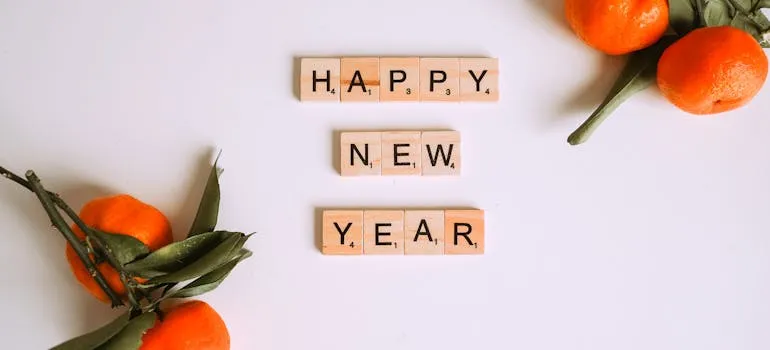 Happy New Year sign