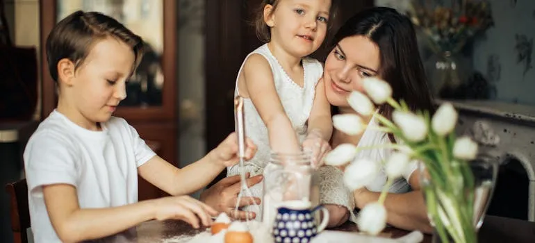 Family at home