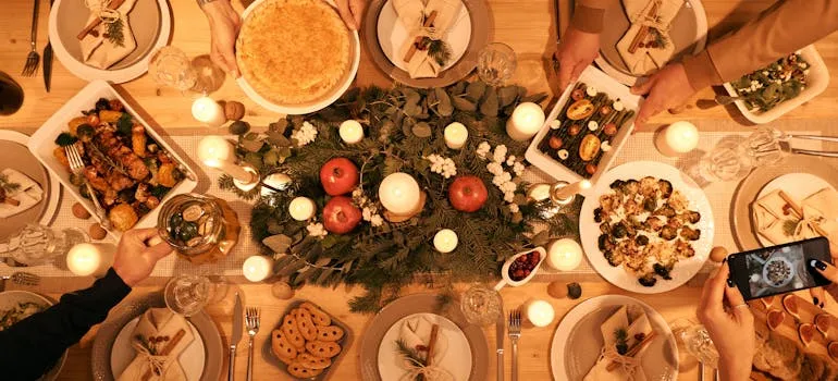 Food on the table