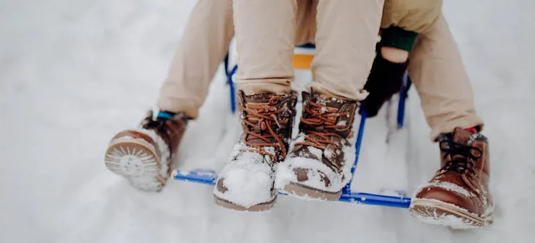 Kids enjoying one of the kid-friendly winter activities in Virginia