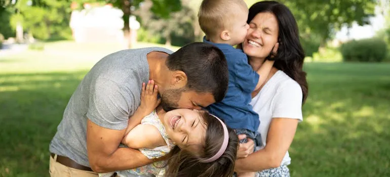 A family enjoying one of the family-friendly amenities in Maryland and Texas
