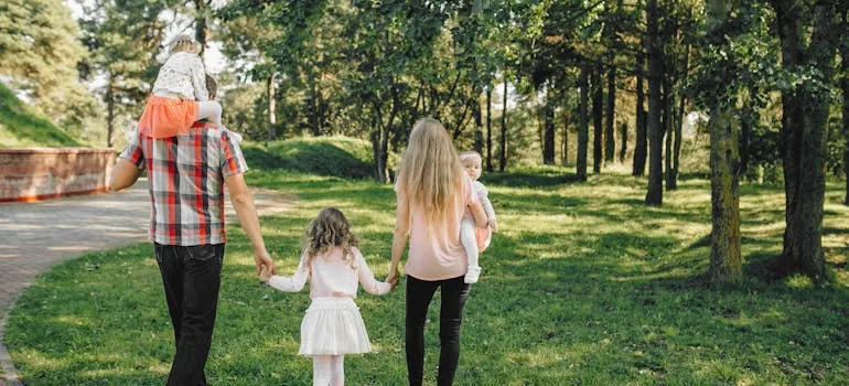 A family enjoying one of the family-friendly amenities in Maryland and Texas