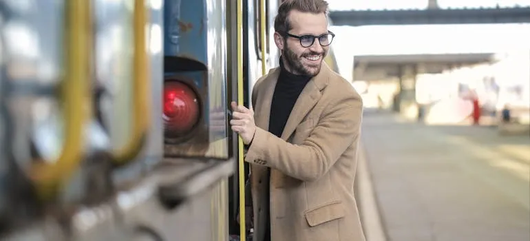 A person in the train 