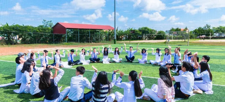 Kids in the school