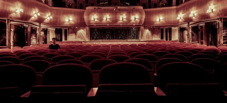 A person in the theater