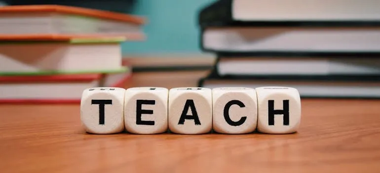 Writen teach with dice