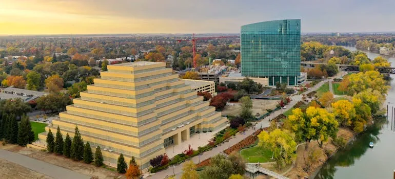 Aerial view of Sacramento