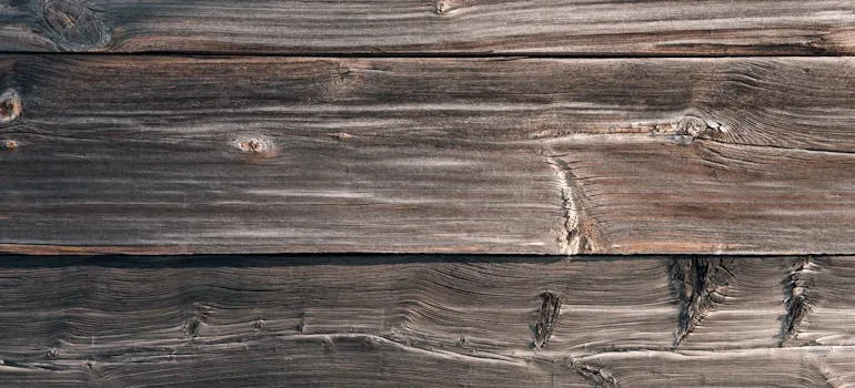 A damaged floor