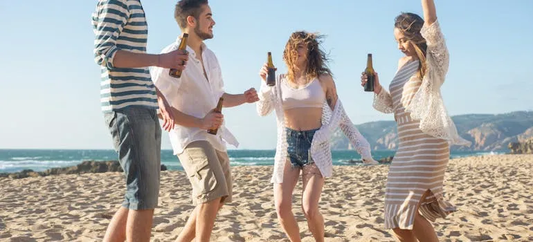 People at the beach