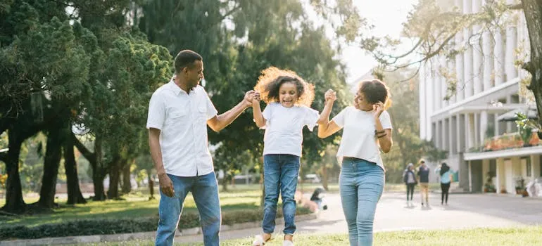 Family in the park