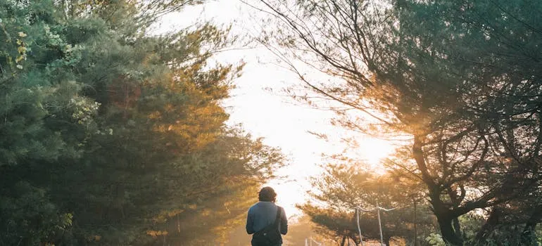 A person walking