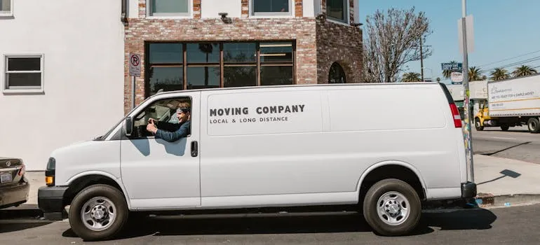 A white van