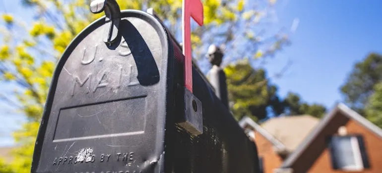 A mailbox on the street