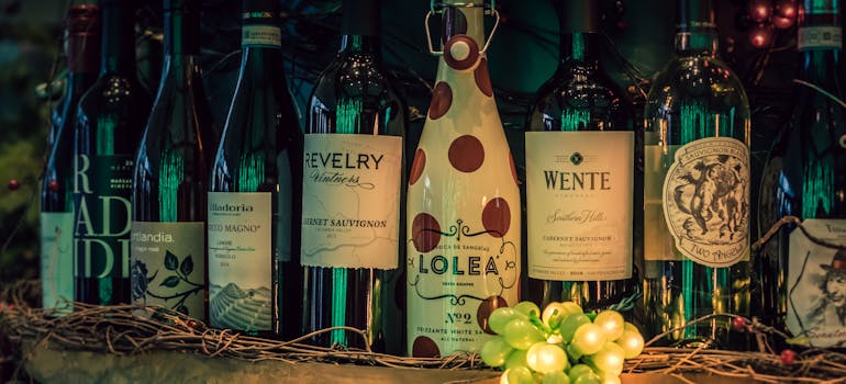 Wine bottles