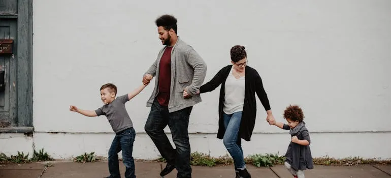 A family of four