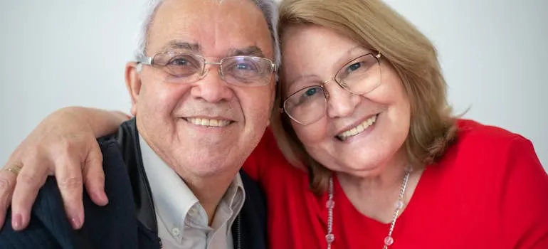A senior couple