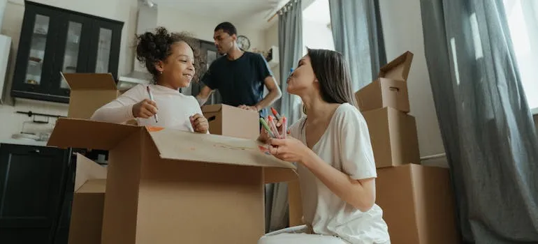 A family relocating from Baltimore to Gaithersburg with kids