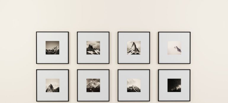 Paintings in the gallery