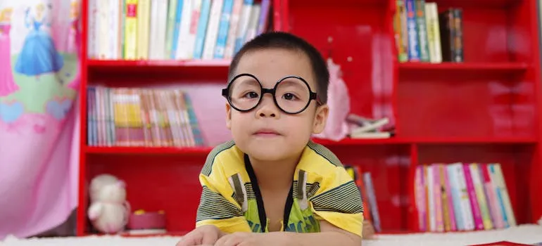 A kid in the classroom
