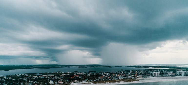 A cloudy weather