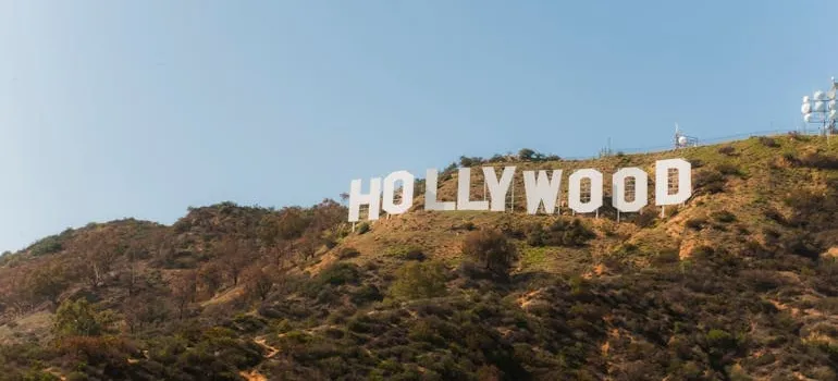 A Hollywood sign 
