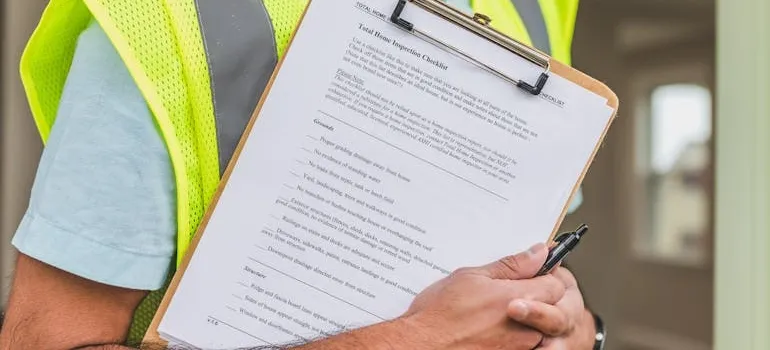 A person in yellow vest