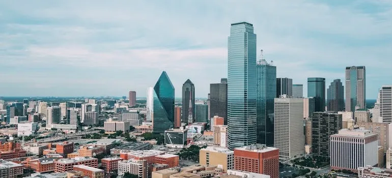 Buildings in one of the Texas cities for former Maryland residents