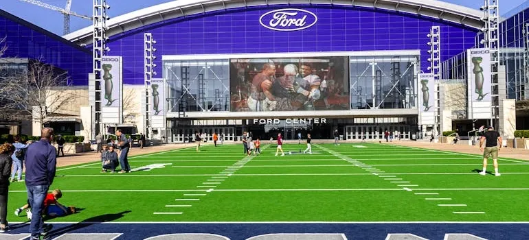 American football field in Frisco