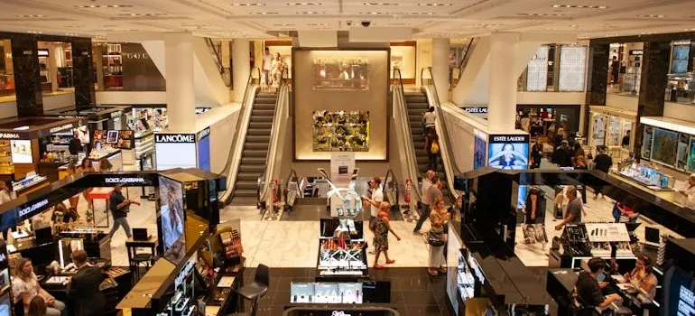 People in the mall