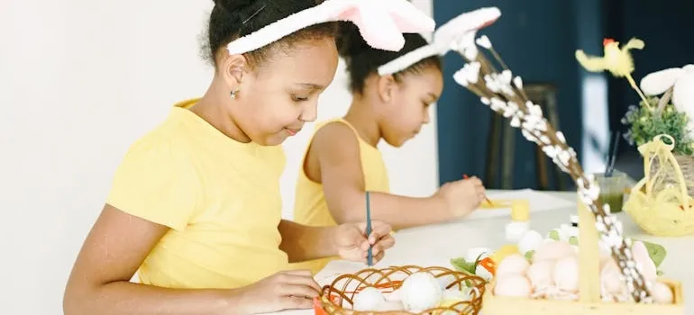Kids in one of the Easter events in the DMV area
