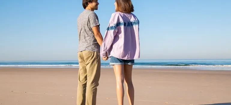 A couple on the beach